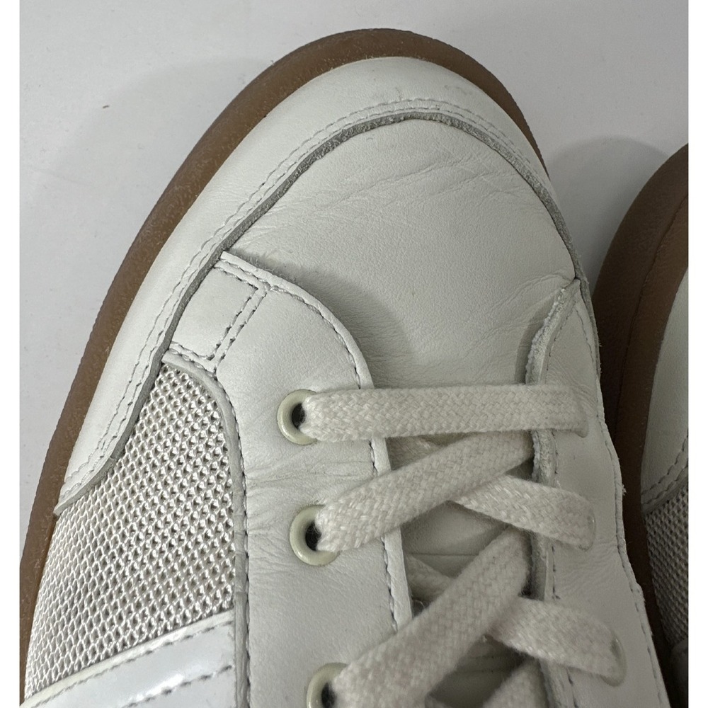 Sandro Mesh and Leather Sneakers Men's Size 43 US 10 - 10.5 Low Top Lace Shoes - Picture 11 of 16